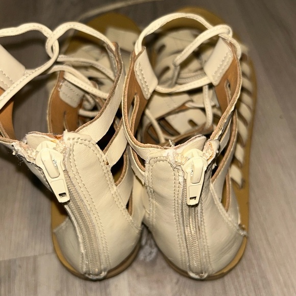 J. Crew Cream Gladiator Sandals with Caged Design - Picture 3 of 6
